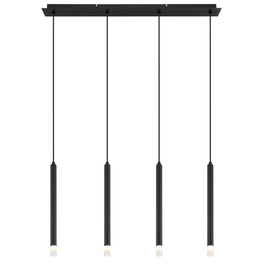 Globo - Suspension filaire 4xG9/4W/230V noir