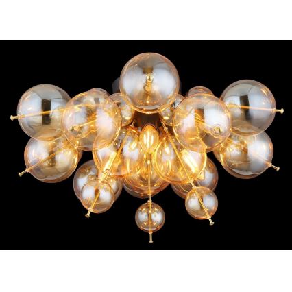 Globo - Bevestigde hanglamp 3xE14/25W/230V diameter 55 cm goud
