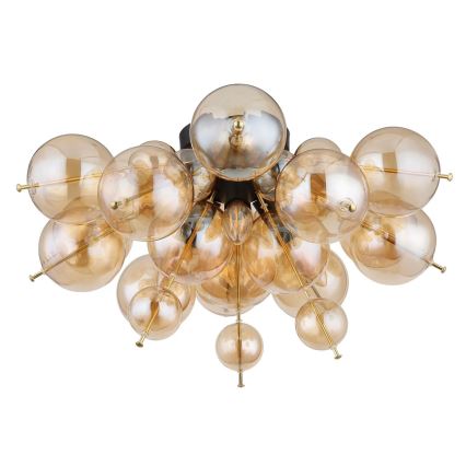 Globo - Bevestigde hanglamp 3xE14/25W/230V diameter 55 cm goud
