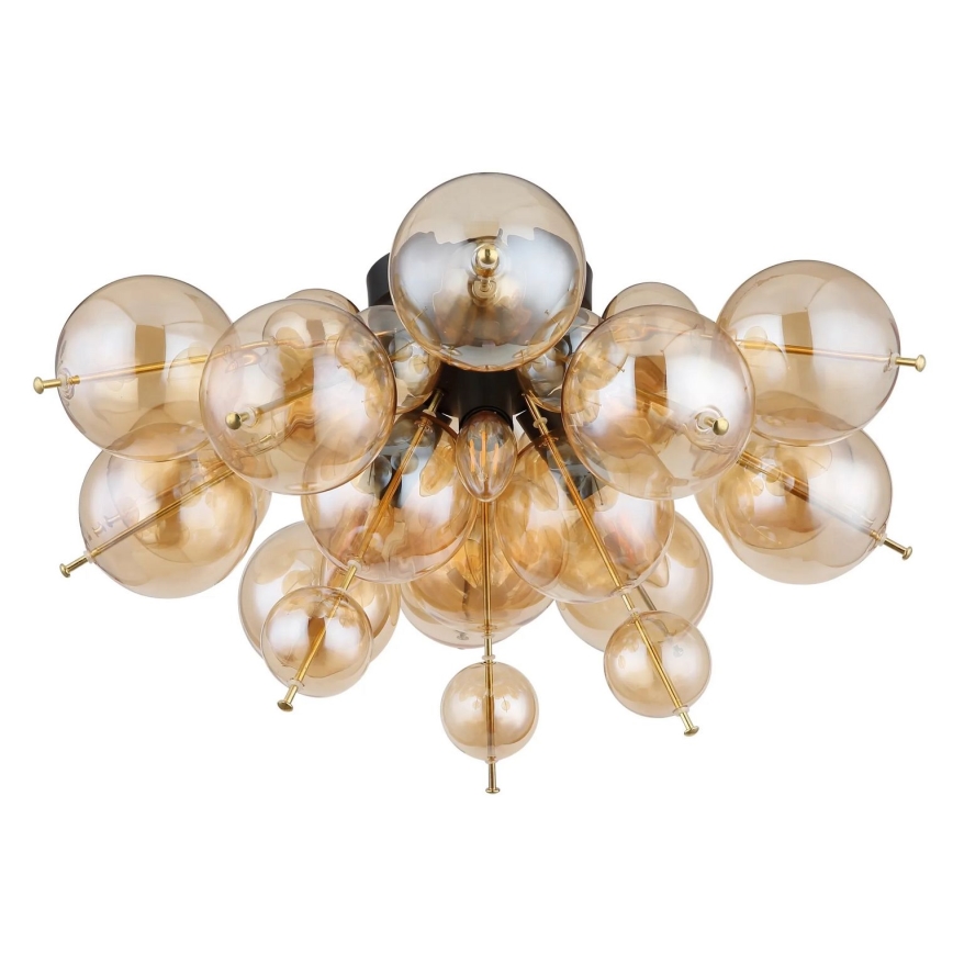 Globo - Bevestigde hanglamp 3xE14/25W/230V diameter 55 cm goud