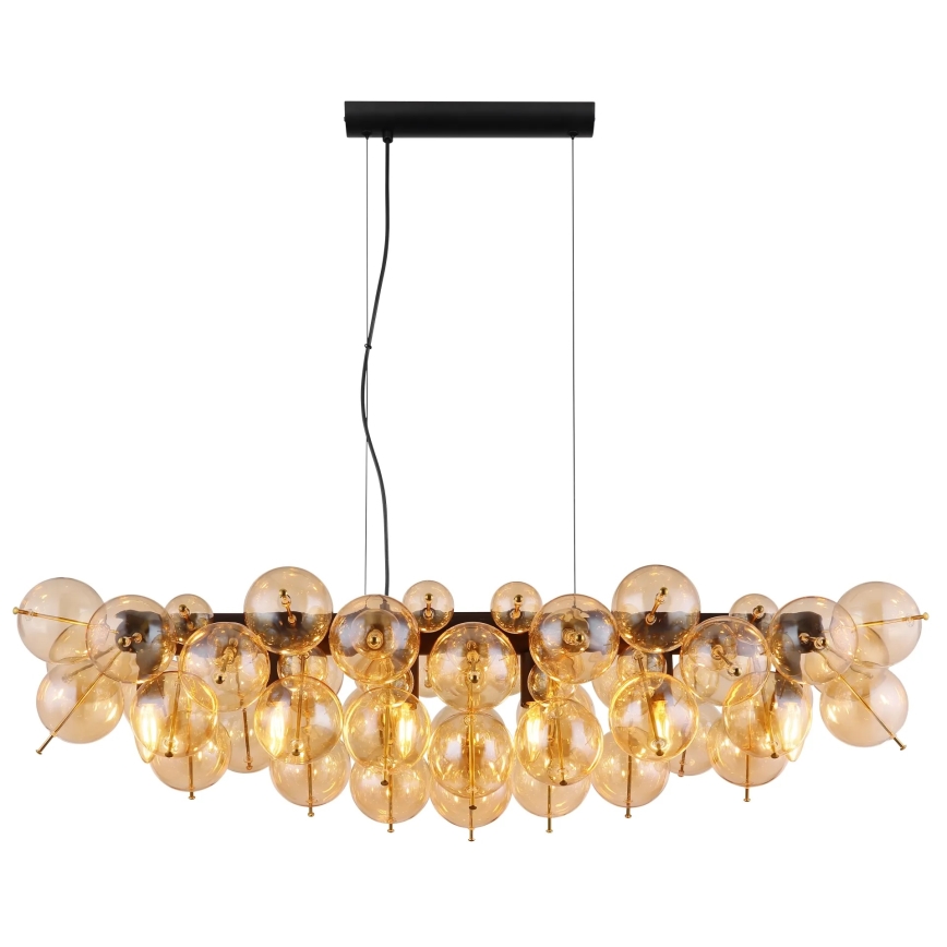 Globo - Hanglamp met kabel 6xE14/25W/230V goudkleurig