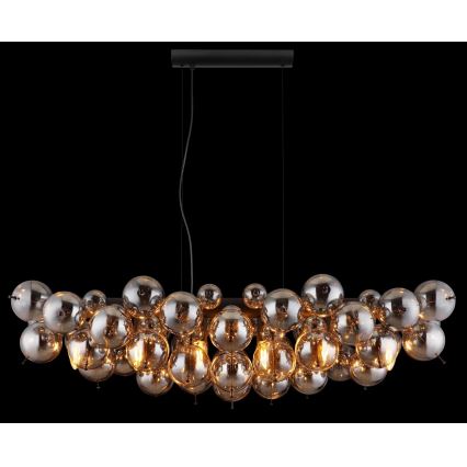 Globo - Hanglamp aan kabel 6xE14/25W/230V zwart