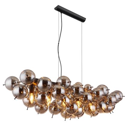 Globo - Hanglamp aan kabel 6xE14/25W/230V zwart