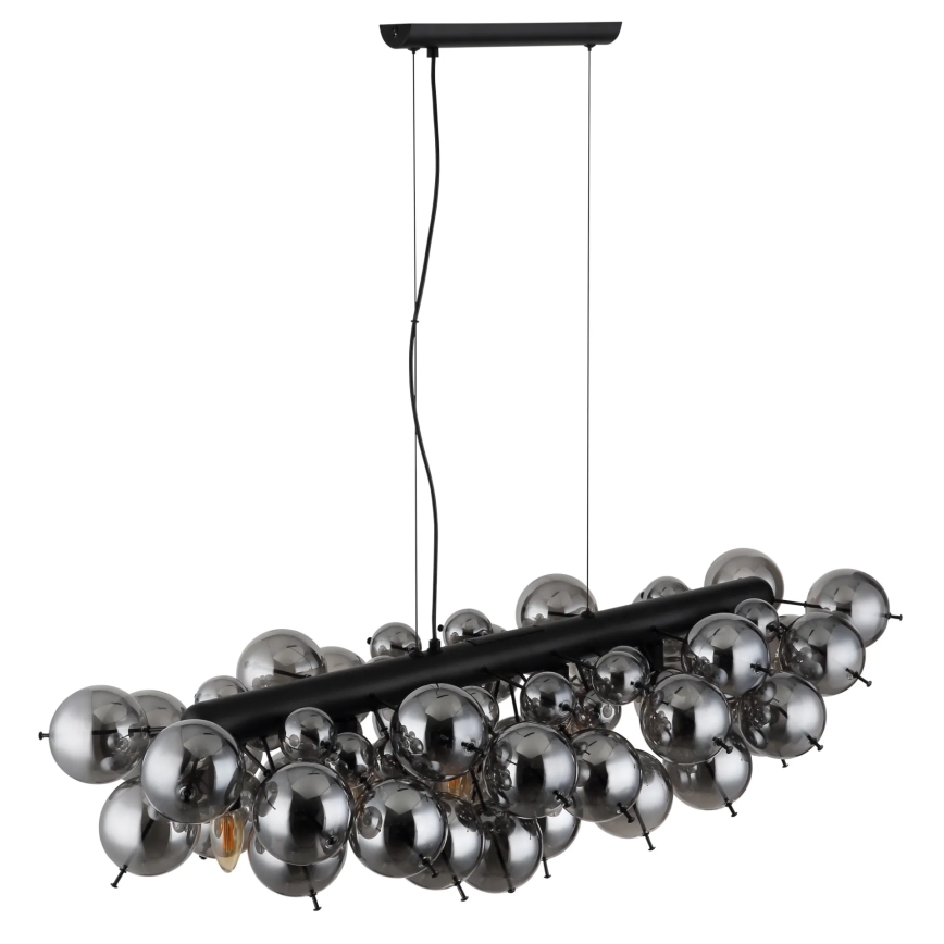 Globo - Suspension sur câble 6xE14/25W/230V noir