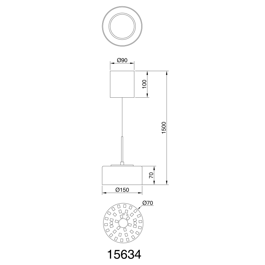 Globo - Suspension filaire LED/6W/230V