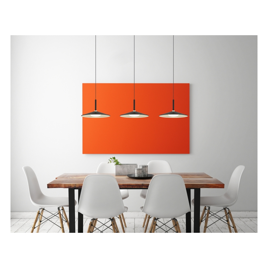 Globo - Suspension LED sur câble LED/24W/230V 4000K noir