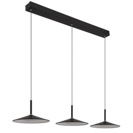 Globo - Suspension LED sur câble LED/24W/230V 4000K noir