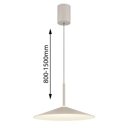 Globo - LED-hanglamp aan kabel LED/18W/230V 4000K crème