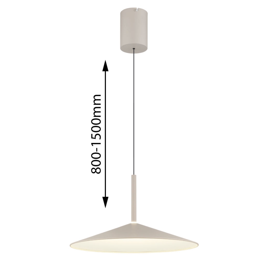 Globo - Suspension LED sur câble/18W/230V 4000K beige