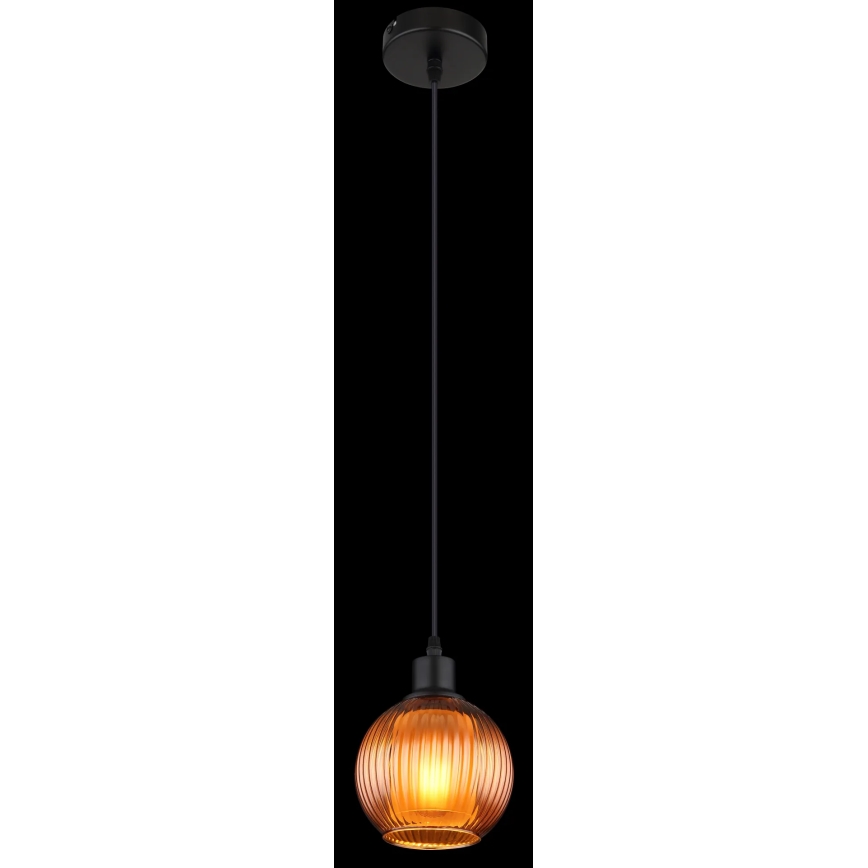 Globo - Hanglamp aan een koord 1xE27/25W/230V diameter 15 cm koper