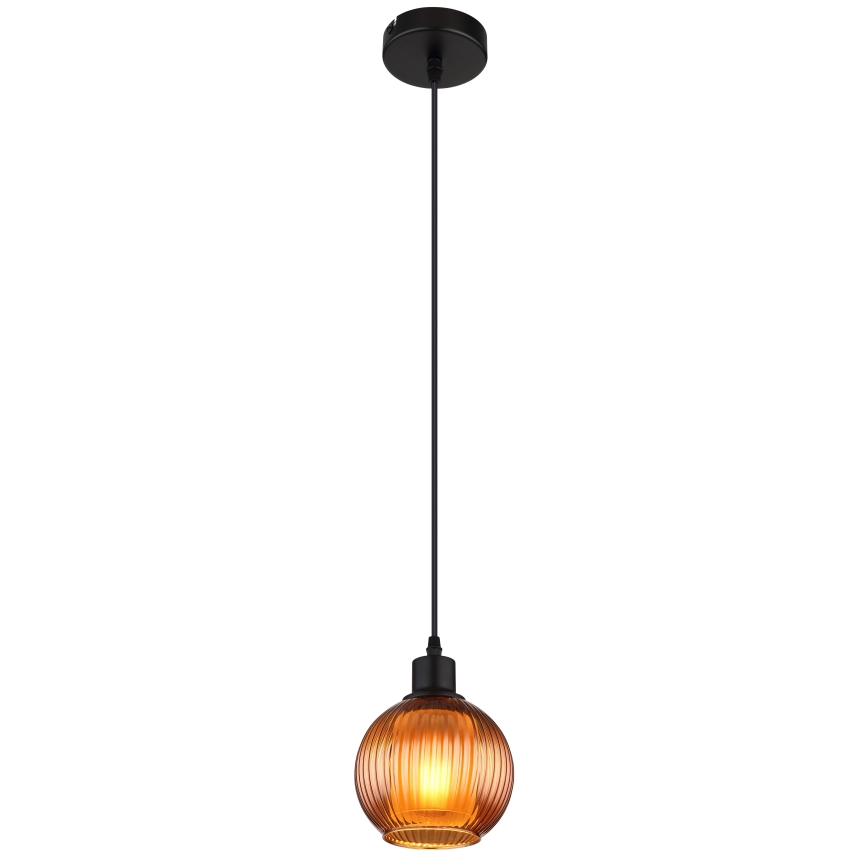 Globo - Hanglamp aan een koord 1xE27/25W/230V diameter 15 cm koper