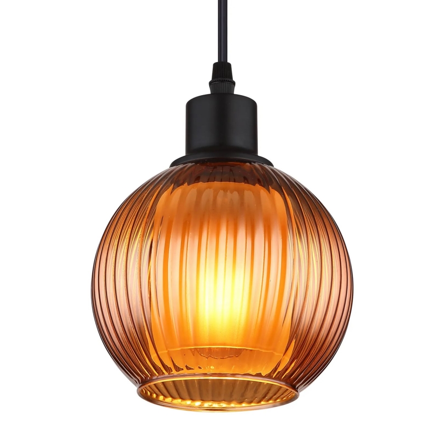 Globo - Hanglamp aan een koord 1xE27/25W/230V diameter 15 cm koper