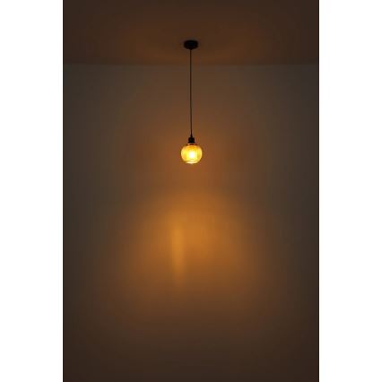 Globo - Hanglamp aan een koord 1xE27/25W/230V diameter 15 cm groen