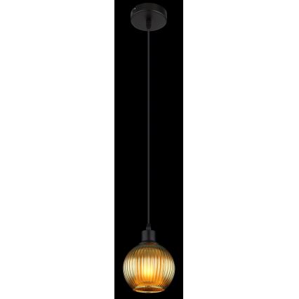Globo - Hanglamp aan een koord 1xE27/25W/230V diameter 15 cm groen
