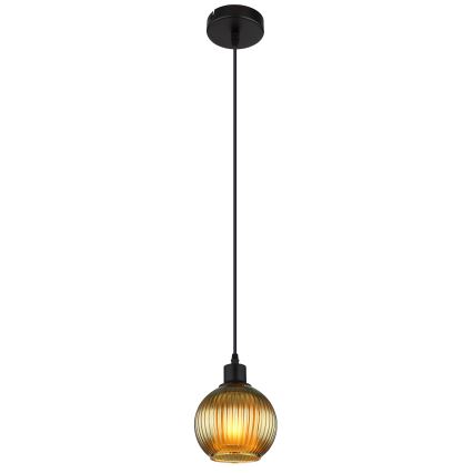 Globo - Hanglamp aan een koord 1xE27/25W/230V diameter 15 cm groen