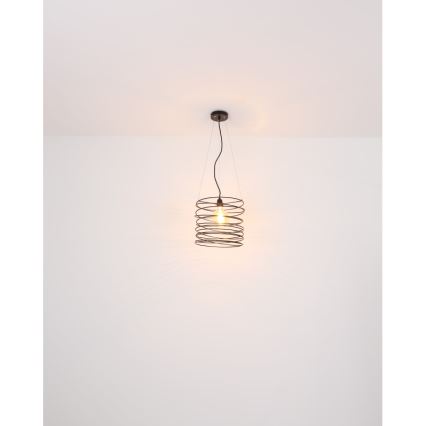 Globo 15640H - Hanglamp met kabel TILLY 1xE27/60W/230V zwart