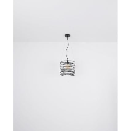 Globo 15640H - Hanglamp met kabel TILLY 1xE27/60W/230V zwart