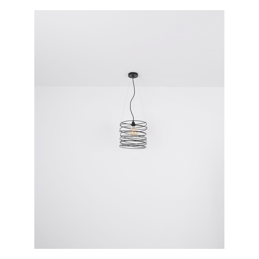Globo 15640H - Hanglamp met kabel TILLY 1xE27/60W/230V zwart