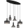 Globo 15648-6H - Hanglamp aan kabel JEDD 6xE27/60W/230V zwart