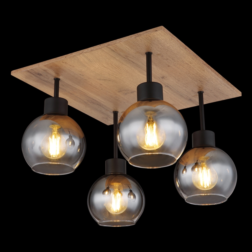 Globo - Opbouw-plafondlamp 4xE27/40W/230V