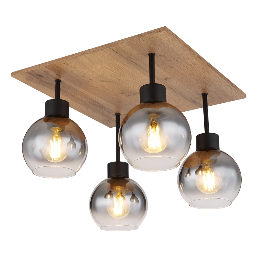 Globo - Opbouw-plafondlamp 4xE27/40W/230V