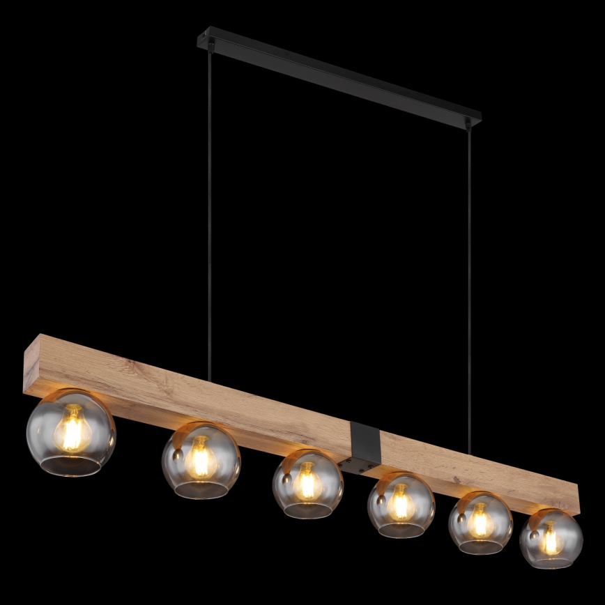 Globo - Hanglamp aan kabel 6xE27/40W/230V