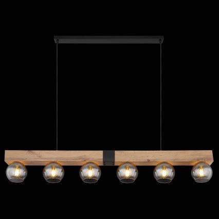 Globo - Hanglamp aan kabel 6xE27/40W/230V