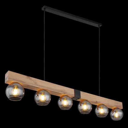 Globo - Suspension sur câble 6xE27/40W/230V
