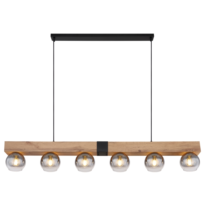 Globo - Suspension sur câble 6xE27/40W/230V