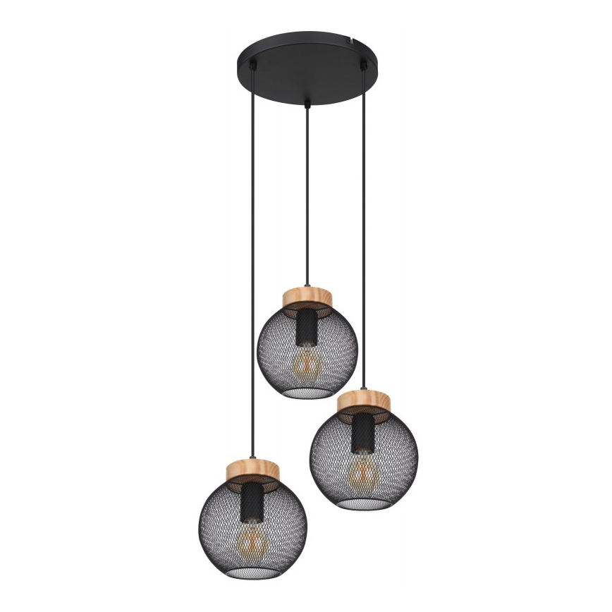 Globo - Hanglamp aan koord 3xE27/60W/230V