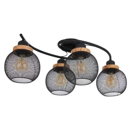 Globo - Aan plafond gevestigde hanglamp 4xE27/60W/230V