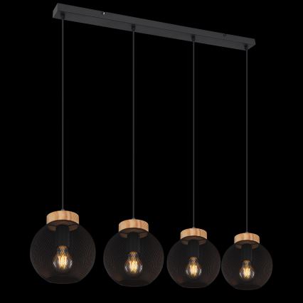 Globo - Suspension sur câble 4xE27/40W/230V