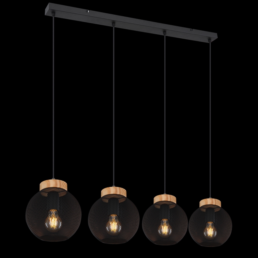 Globo - Suspension sur câble 4xE27/40W/230V