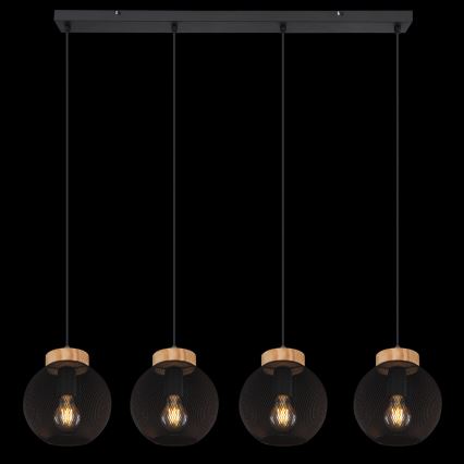 Globo - Suspension sur câble 4xE27/40W/230V