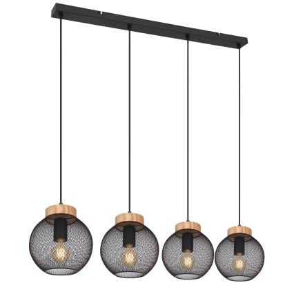 Globo - Suspension sur câble 4xE27/40W/230V
