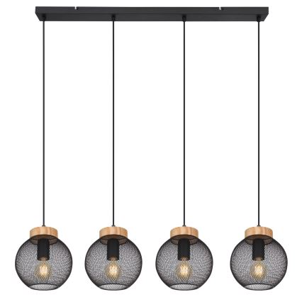 Globo - Suspension sur câble 4xE27/40W/230V
