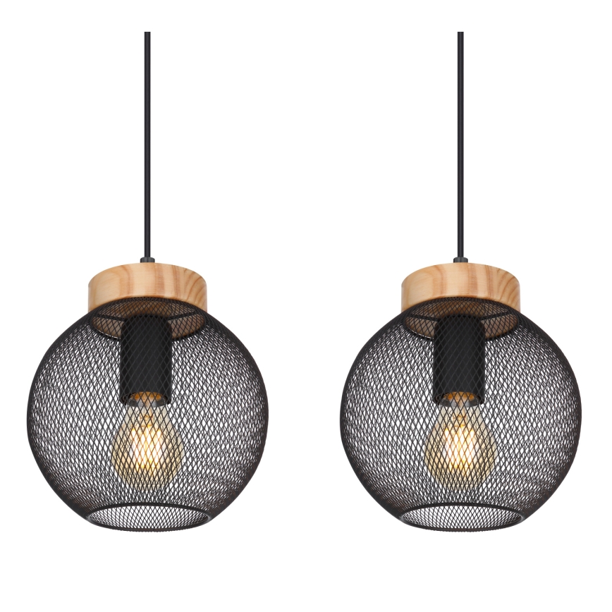 Globo - Suspension sur câble 4xE27/40W/230V