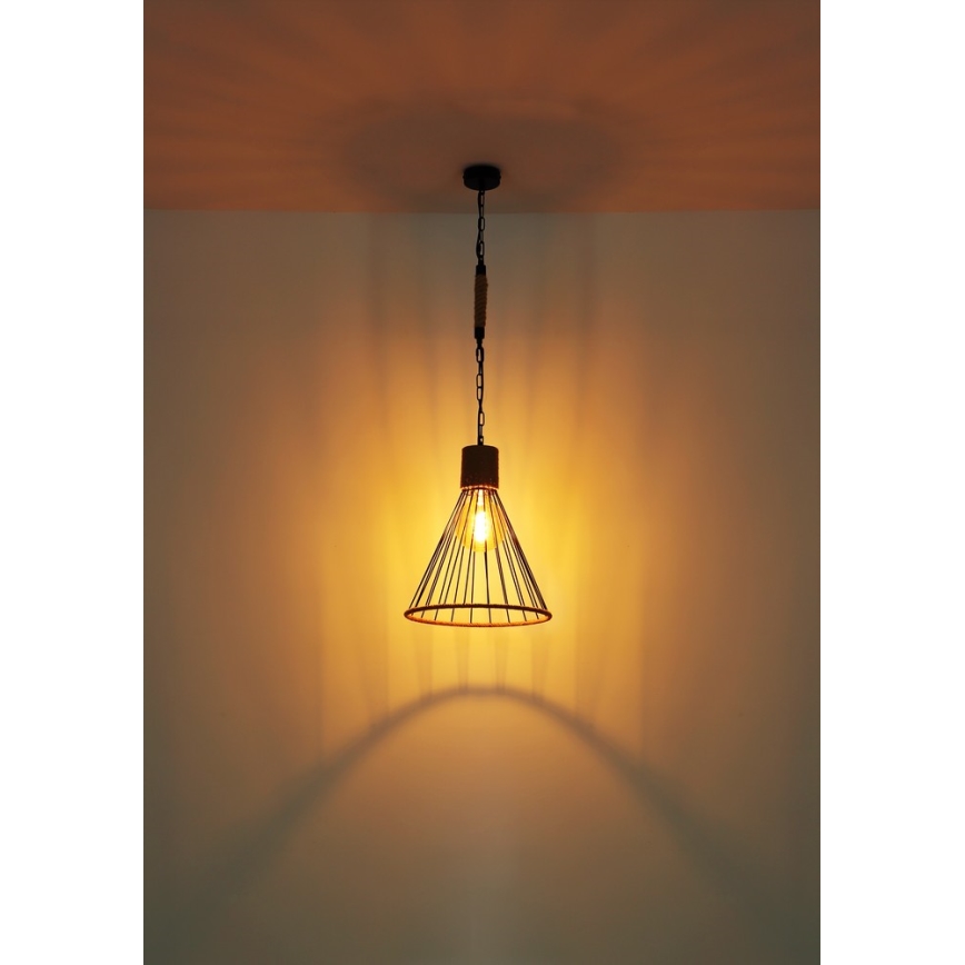 Globo 15676H1 - Hanglamp aan ketting HALIA 1xE27/60W/230V