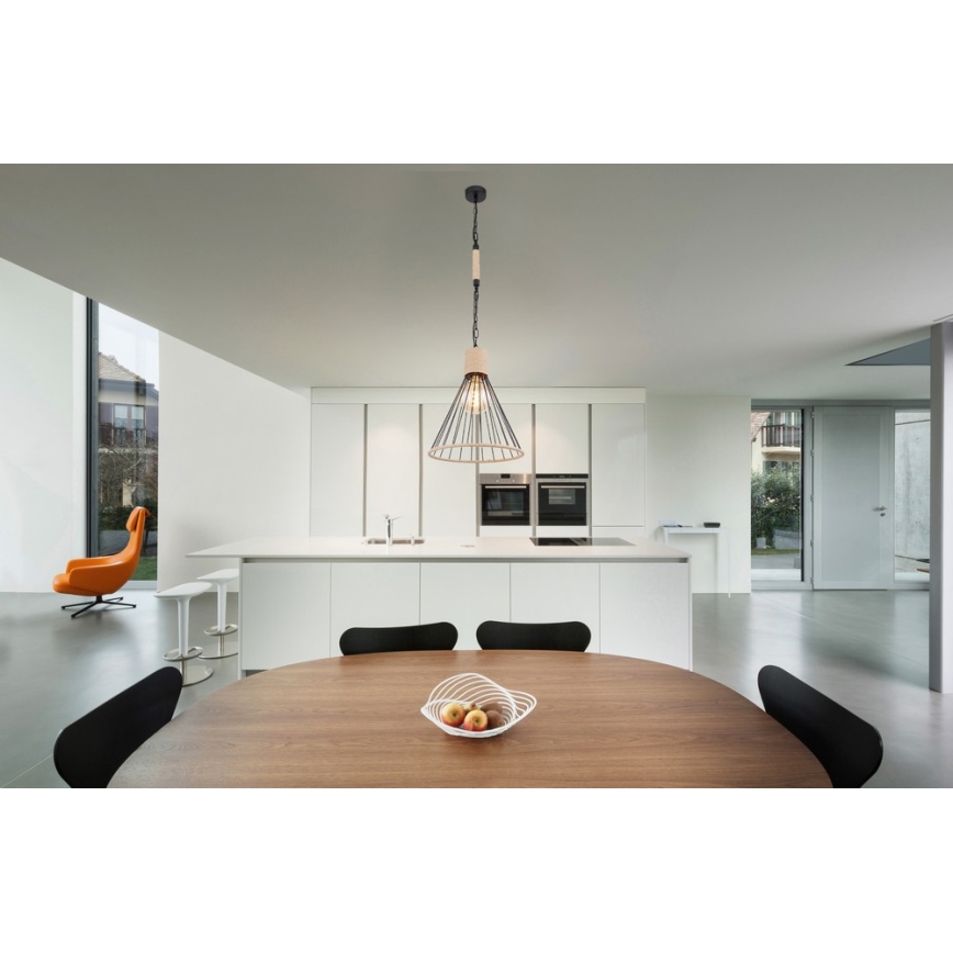 Globo 15676H1 - Hanglamp aan ketting HALIA 1xE27/60W/230V