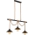 Globo 15690-3H - Hanglamp DIANA aan kabel, 3x E27/60W/230V, zwart