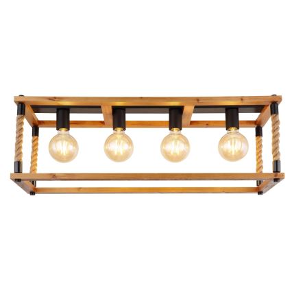 Globo 15691-4D - Plafonnier VERNON 4xE27/60W/230V