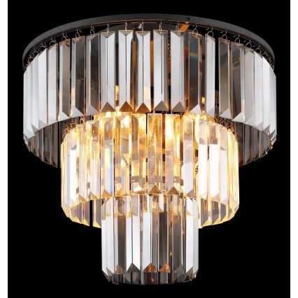 Globo - Bevestigde hanglamp 3xE27/40W/230V diameter 40 cm zwart