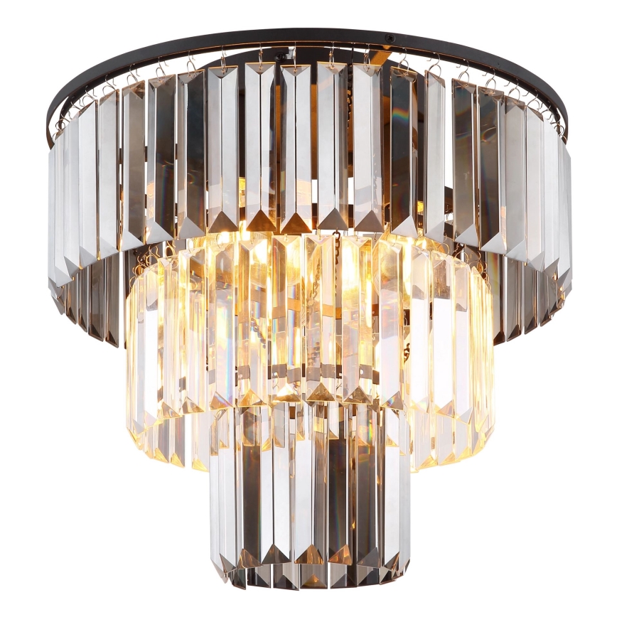 Globo - Bevestigde hanglamp 3xE27/40W/230V diameter 40 cm zwart