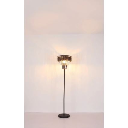 Globo - Staande Lamp 3xE27/40W/230V diameter 40 cm zwart