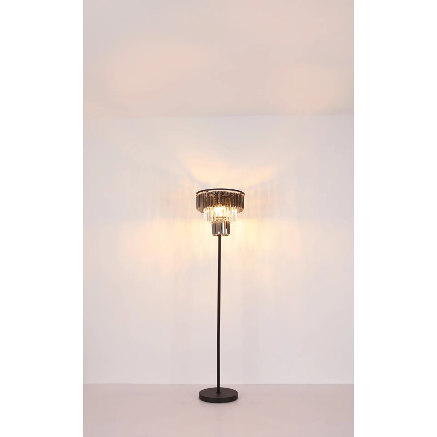 Globo - Staande Lamp 3xE27/40W/230V diameter 40 cm zwart