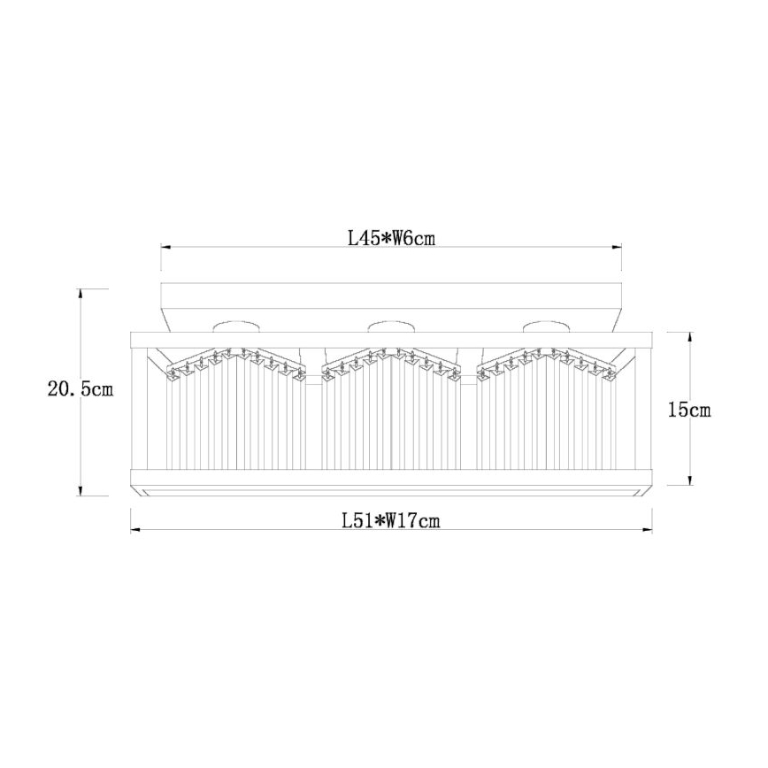 Globo - Plafonnier 3xE27/40W/230V