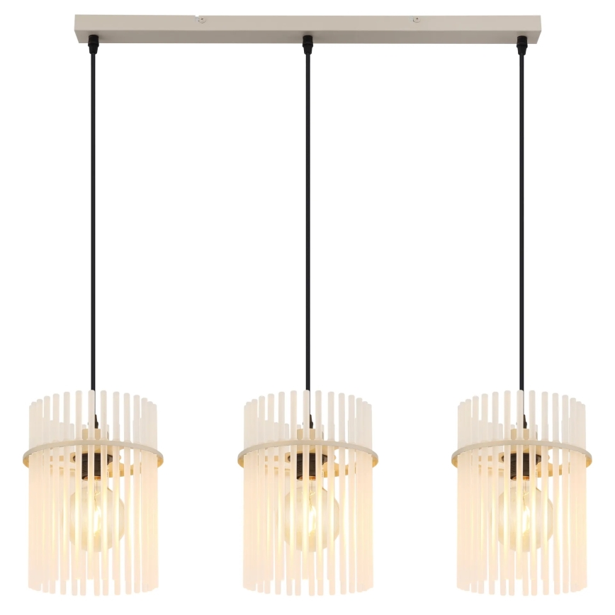 Globo - Suspension sur câble 3xE27/60W/230V