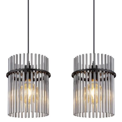 Globo - Hanglamp aan een koord 4xE27/60W/230V zwart