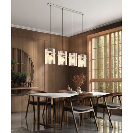 Globo - Lustre suspendu sur câble 4xE27/60W/230V