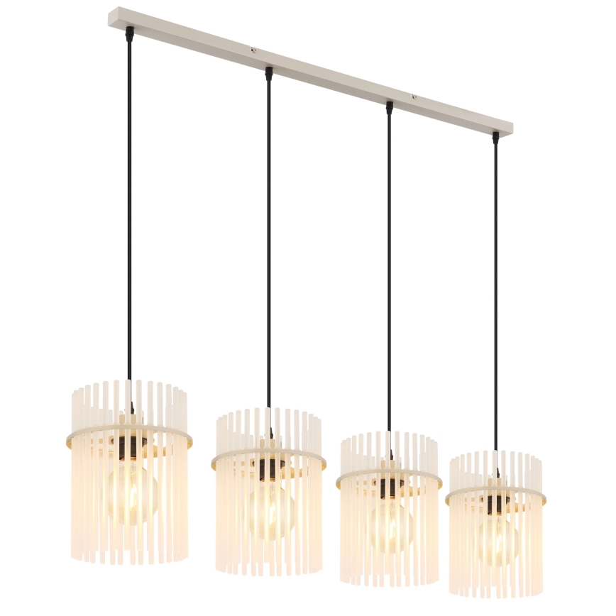 Globo - Lustre suspendu sur câble 4xE27/60W/230V